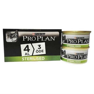 Pro Plan Somonlu Kısırlaştırılmış Kedi Konservesi 85 gr (4 Al 3 Öde)