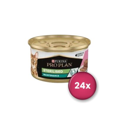 Pro Plan Sterilised Ton Balıklı Somonlu Kedi Konservesi 85 gr x 24