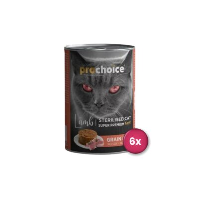 ProChoice Kuzulu Kısırlaştırılmış Kedi Konservesi 400 gr x 6