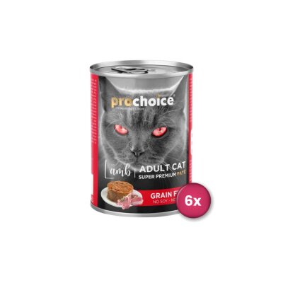 ProChoice Kuzulu Pate Yetişkin Kedi Konservesi 400 gr x 6