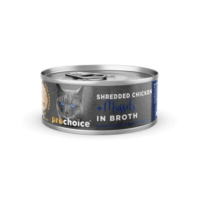 Prochoice Sos İçinde Tavuk ve Midyeli Yetişkin Kedi Maması 70 gr