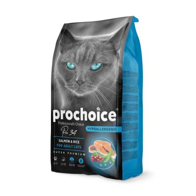 Yetişkin Kediler için Somonlu Pirinçli 2 kg Kedi Maması