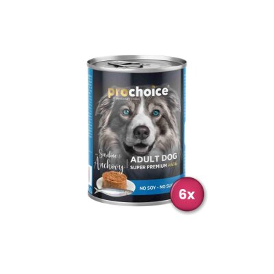 Prochoice Sardalya Hamsili Yetişkin Köpek Konservesi 6x400 gr