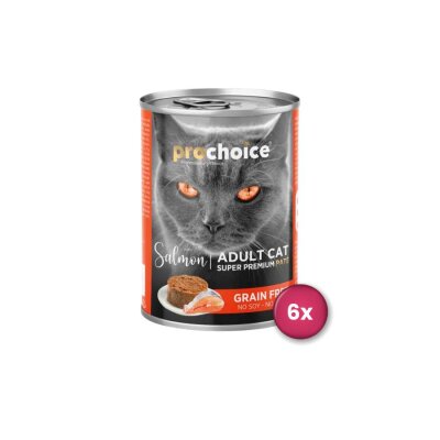 ProChoice Somonlu Ezme Yetişkin Kedi Konservesi 400 gr x 6