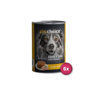 Prochoice Şekersiz Tavuk Etli Ezme Köpek Konservesi 400 gr (6 Adet)