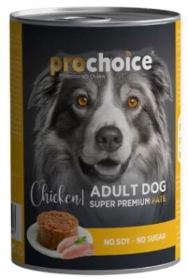 Prochoice Şekersiz Tavuk Ezme Yetişkin Köpek Konservesi 400 gr