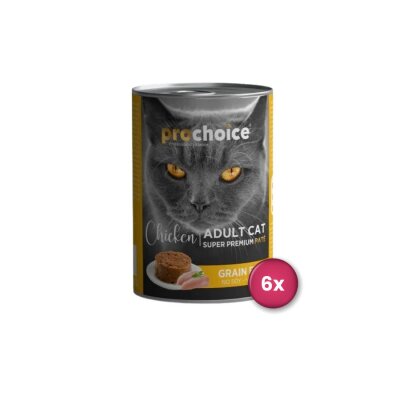 ProChoice Tavuklu Pate Yetişkin Kedi Konservesi 400 gr x 6