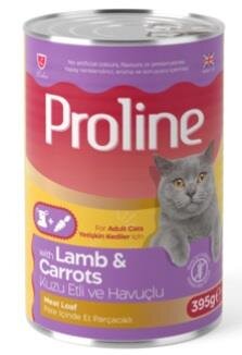 Proline Kuzu Etli Havuçlu Pate Yetişkin Kedi Maması 400 gr