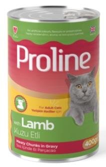 Proline Sos İçinde Parça Kuzu Etli Yetişkin Yaş Kedi Maması 400 gr