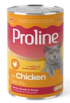 Proline Sos İçinde Parça Tavuklu Yetişkin Yaş Kedi Maması 400 gr