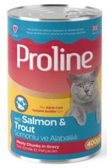 Proline Sos İçinde Somon ve Alabalıklı Yaş Kedi Maması 400 gr