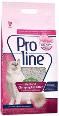 Proline Bebek Pudralı İnce Taneli Bentonit Kedi Kumu 20 L