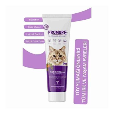 Promore Tüy Yumağı Önleyici Şekersiz Malt Kedi Macunu 100 gr