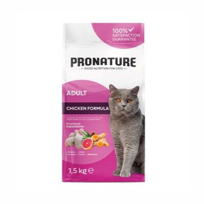 Pronature Tavuklu ve Pirinçli Yetişkin Kuru Kedi Maması 1,5 kg