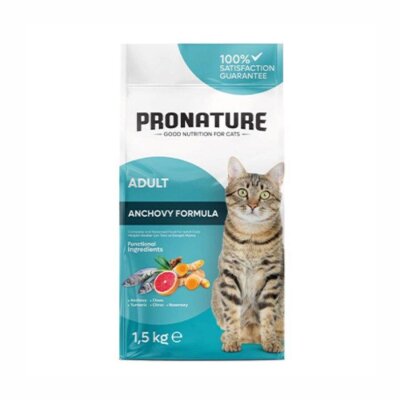 Hamsili ve Pirinçli Yetişkin Kedi Kuru Maması 1,5 kg