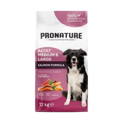Pronature Derma Shine Somonlu Pirinçli Köpek Maması 12 kg (10+2)