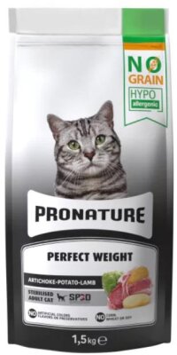 Pronature Kuzu ve Enginarlı Tahılsız Hipoalerjenik Kedi Maması 1,5 kg