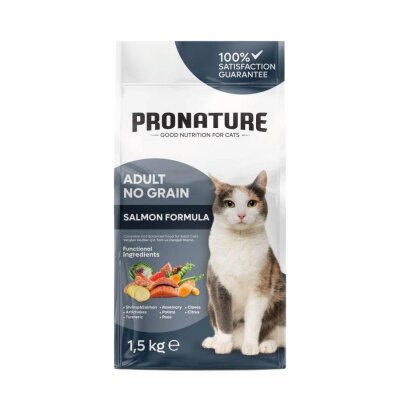 Pronature Somon Karides ve Enginarlı Hipoalerjenik Kedi Maması 1,5 kg