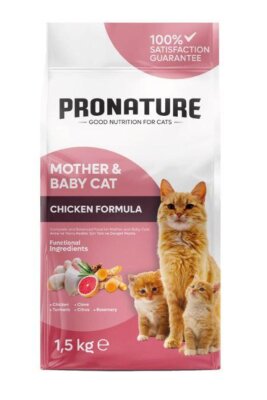 Pronature Mother&Baby Tavuklu Anne ve Yavru Kuru Kedi Maması 1,5 kg