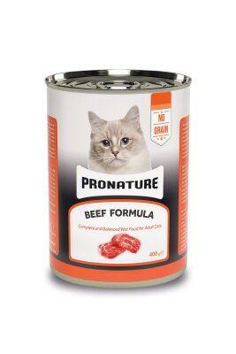 Pronature Tahılsız Sığır Etli Ezme Kedi Konservesi 400 gr