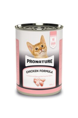 Pronature Tahılsız Tavuk Etli Ezme Yavru Kedi Yaş Maması 400 gr