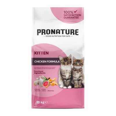 Pronature Tavuklu ve Pirinçli Yavru Kuru Kedi Maması 10 kg