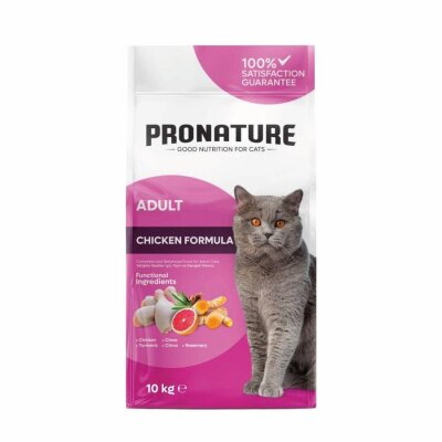 Pronature Tavuklu ve Pirinçli Yetişkin Kuru Kedi Maması 10 kg