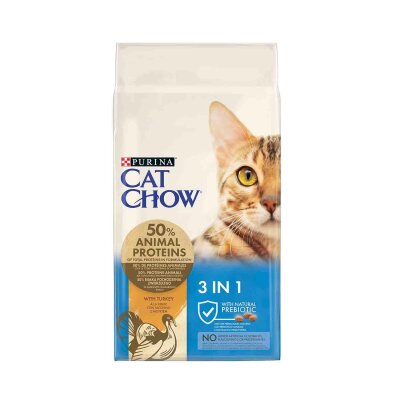 Purina Cat Chow 3'ü 1 Arada Hindili Yetişkin Kedi Maması 15 kg