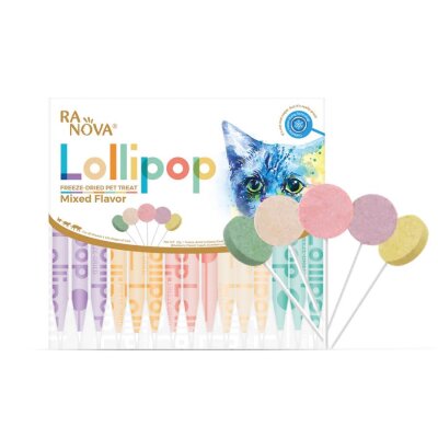Ranova Karışık Aromalı Lolipop Kedi Ödülü 15'li