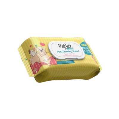 Reflex Care Nergis Kokulu Kedi-Köpek Temizleme Mendili 50'li