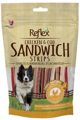 Reflex Kurutulmuş Tavuk ve Morina Balıklı Köpek Ödülü 80 gr