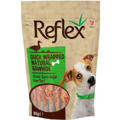 Reflex Ördek Etli Natural Çiğneme Kemiği Köpek Ödülü 80 gr