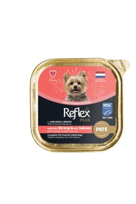 Reflex Plus Karides ve Somonlu Pate Küçük Irk Köpek Konservesi (85 gr)
