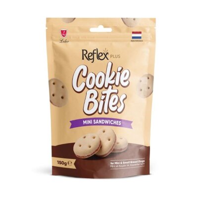 Reflex Plus Cookie Bites Sandviç Mini-Küçük Irk Köpek Ödülü 150 gr