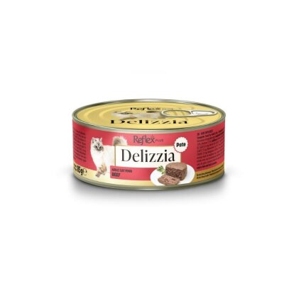 Reflex Plus Delizzia Kıyılmış Dana Etli Kedi Konservesi 85 gr
