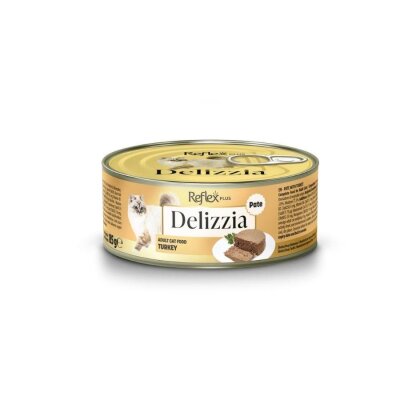 Reflex Plus Delizzia Kıyılmış Hindi Etli Kedi Konservesi 85 gr