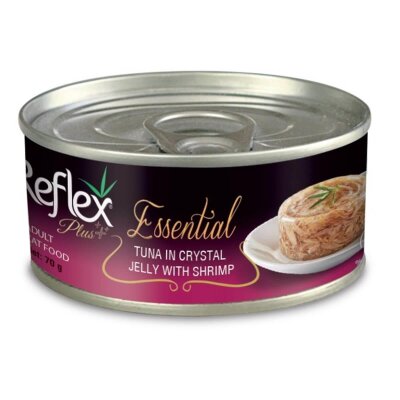 Reflex Plus Ton Balıklı Karidesli Yetişkin Kedi Konservesi 70 gr