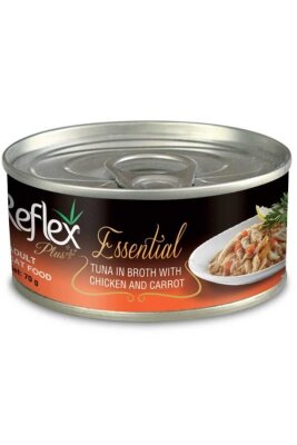 Reflex Plus Essential Ton, Tavuk ve Havuçlu Kedi Konservesi 70 gr