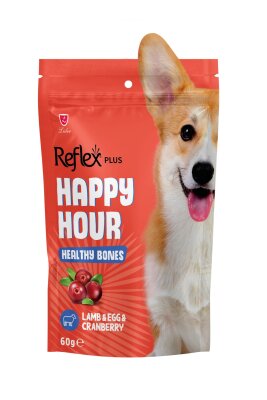 Reflex Plus Happy Hour Kemik Destekli Köpek Ödülü 60 gr