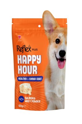 Reflex Plus Happy Hour Parlak Tüy Destekli Köpek Ödülü 60 gr