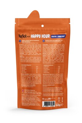 Reflex Plus Happy Hour Parlak Tüy Destekli Köpek Ödülü 60 gr