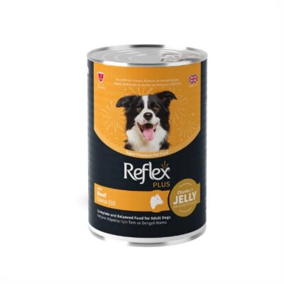 Reflex Plus Jöle İçinde Dana Etli Köpek Konservesi 400 gr
