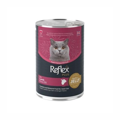 Reflex Plus Jöle İçinde Kuzu Etli 400 gr Yetişkin Kedi Konservesi