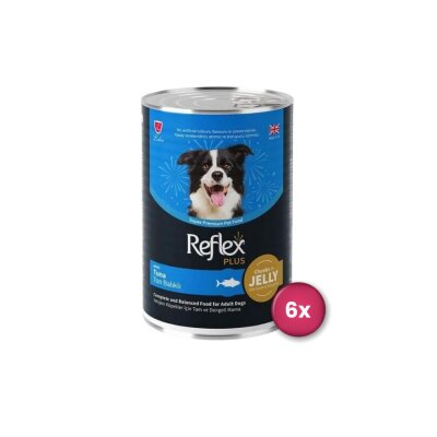 Reflex Plus Jöleli Ton Balıklı Köpek Konservesi 400 gr (6 Adet)