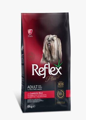 Reflex Plus Kuzu Pirinçli Küçük Irk Yetişkin Köpek Maması 8 kg
