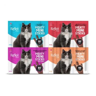 Reflex Plus Mini Mix 4 Etli Kedi Ödül Maması 40 gr (20'li)