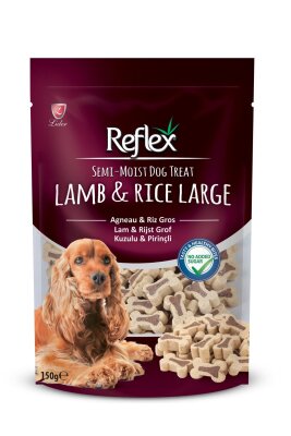 Reflex Plus Kuzu ve Pirinçli Büyük Irk Köpek Ödülü 150 gr