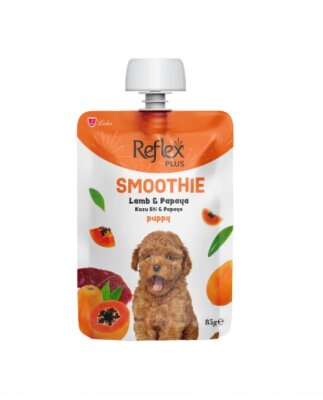 Reflex Plus Smoothie Kuzu ve Papayalı Yavru Köpek Ödülü 85 gr