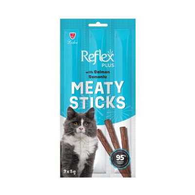 Reflex Plus Somonlu Kedi Ödül Maması 3 x 5 gr