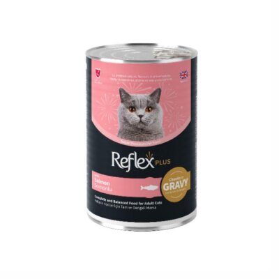 Reflex Plus Sosta Somon Etli 400 gr Yetişkin Kedi Konservesi